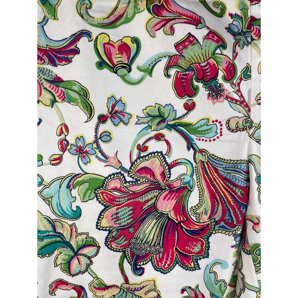 Lauren Ralph Lauren Paisley Floral Full Length Ankle Pants Size 4 - Picture 7 of 7